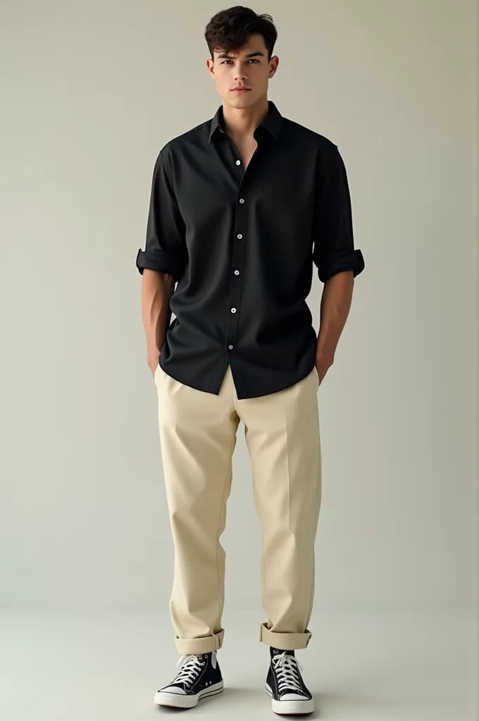Layluxe Cotton Black Shirt